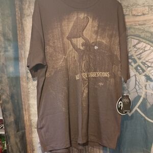 Not Of This World Graphic Brown T-Shirt